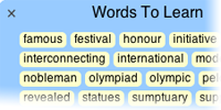 lingro wordlist and word history example